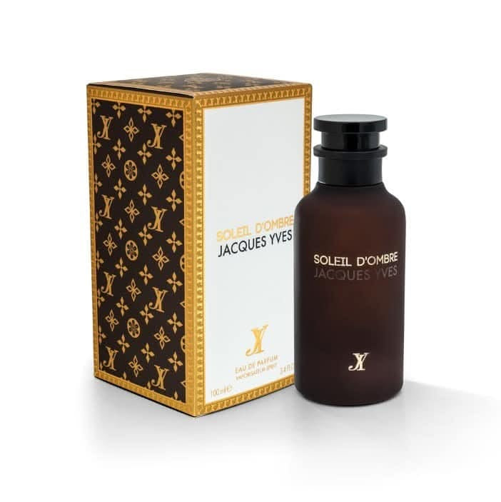 Soleil d’Ombre Jacques Yves, flacon 100 ml et coffret vue trois-quarts